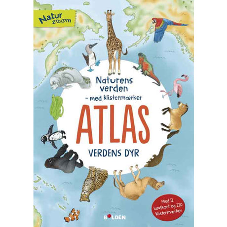 Forlaget Bolden Naturens Verden Med Klistermærker Atlas