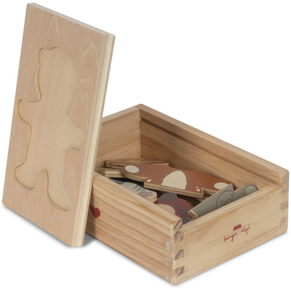 Konges Sløjd Multi Wooden Teddybjørn Kjole Up Animals Fsc