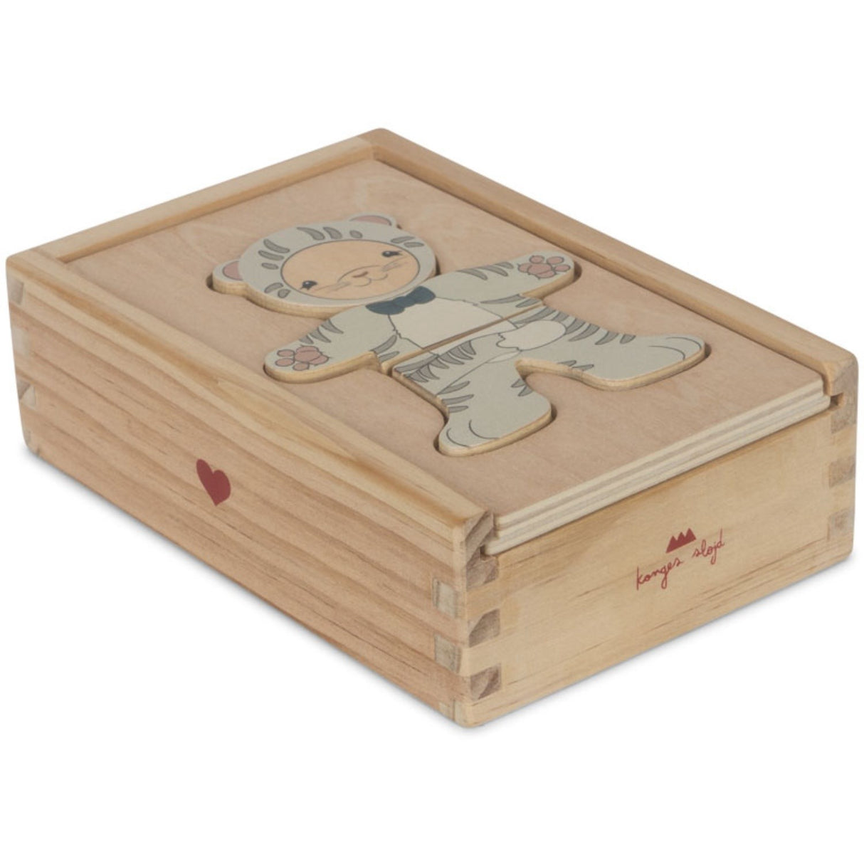 Konges Sløjd Multi Wooden Teddybjørn Kjole Up Animals Fsc