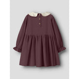 Lil'Atelier Catawba Grape Nmfrebel Ls Kjole Solid Lil