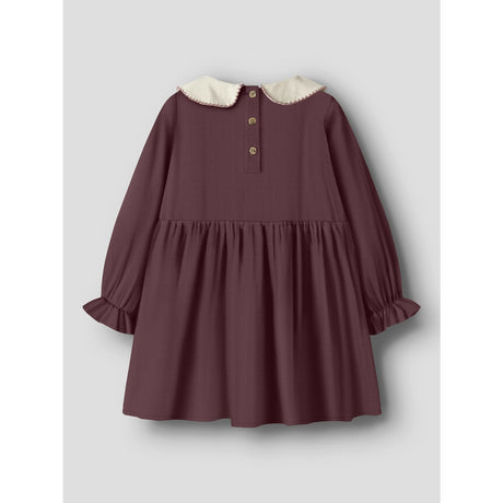 Lil'Atelier Catawba Grape Nmfrebel Ls Kjole Solid Lil