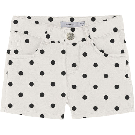 Name It Antique White Dot Nmfrose Twi Shorts 1559-Td