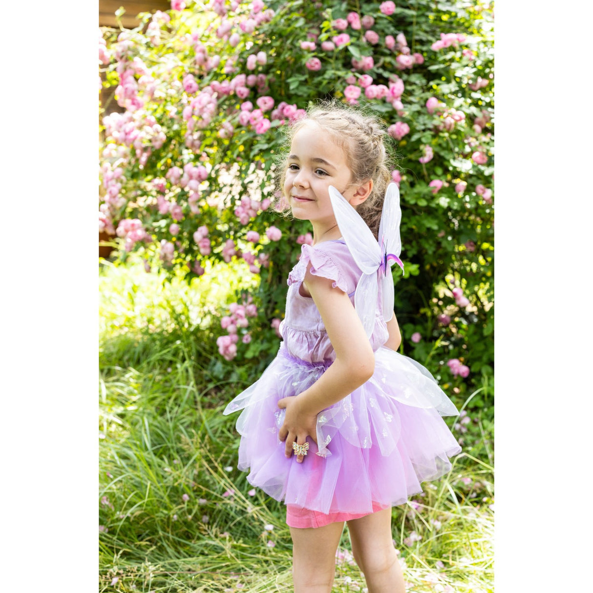 Great Pretenders Flutter Butterfly Skirt, Wings, & Wand, Purple