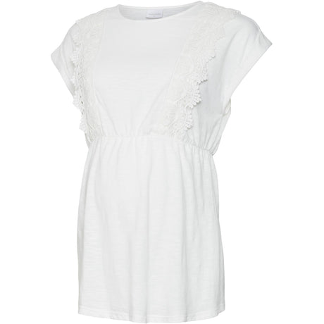 Mama;licious Snow White Crochet Mlalisa Mary Caps Jrs Topp 2F. Noos