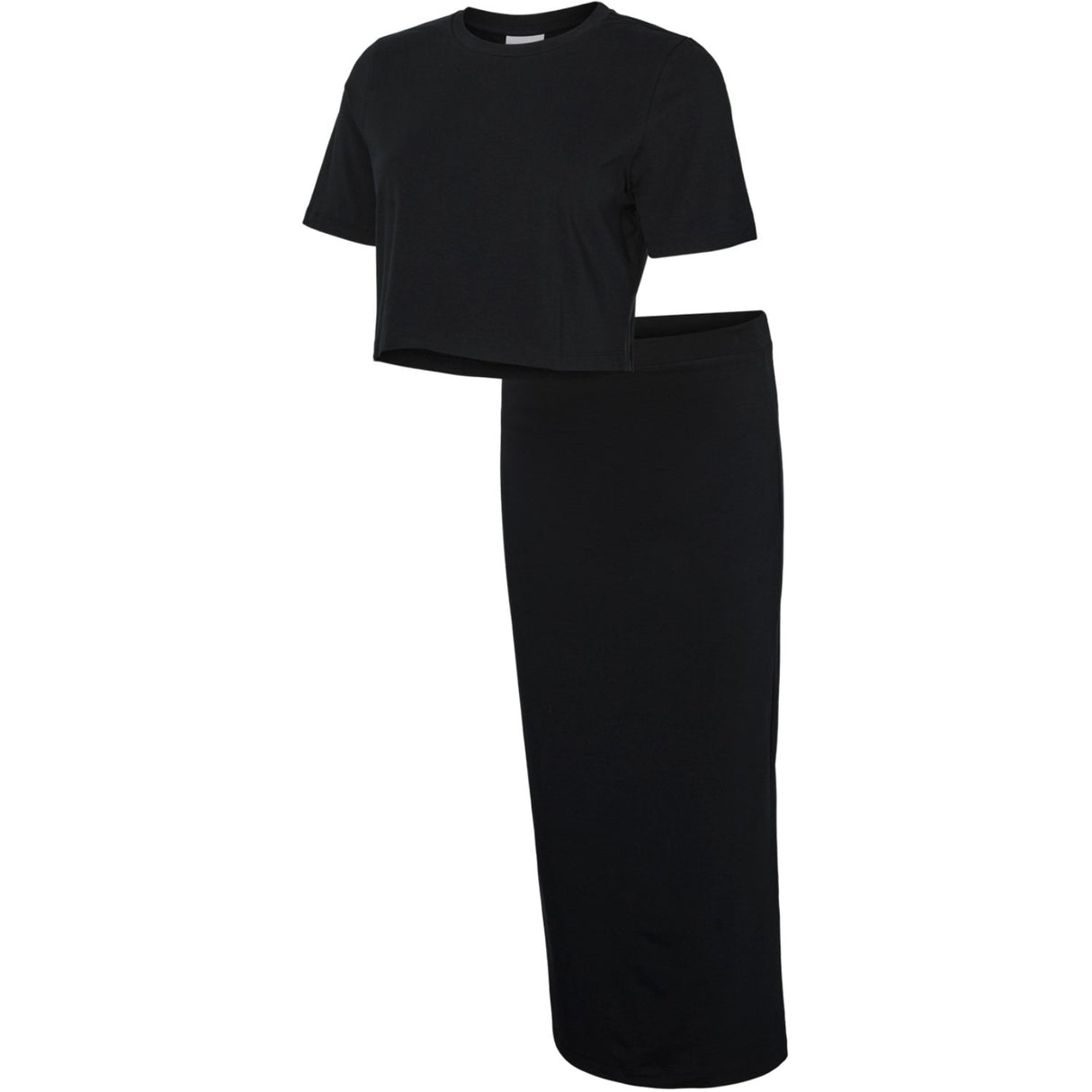 Mama;licious Black Mlkerrie Topp & Skjørt Jrs Sett Noos