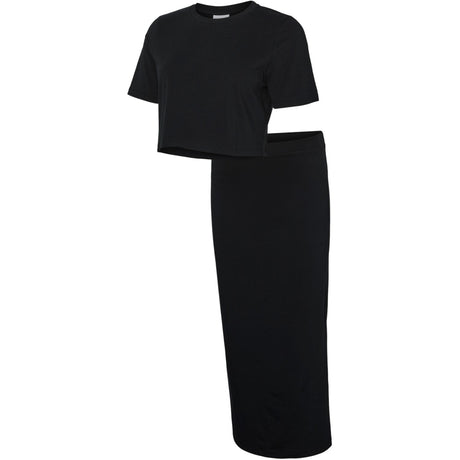 Mama;licious Black Mlkerrie Topp & Skjørt Jrs Sett Noos