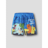 Name It Electric Blue Lemonade Nmmmeer Pokemon Long Swimshorts Sky