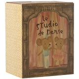 Maileg Ballet Mus I Dansestudie, Lillesøster Og Lillebror