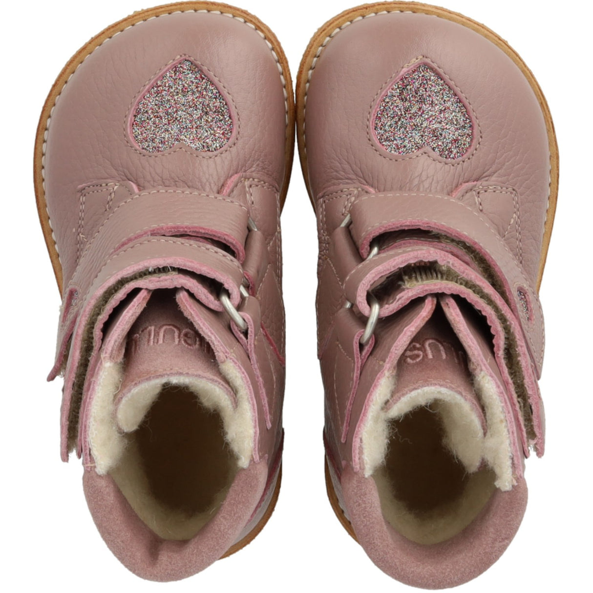 Angulus Faded Rose/Multi Glitter TEX Boot med glitrende glitterhjerter