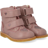 Angulus Faded Rose/Multi Glitter TEX Boot med glitrende glitterhjerter