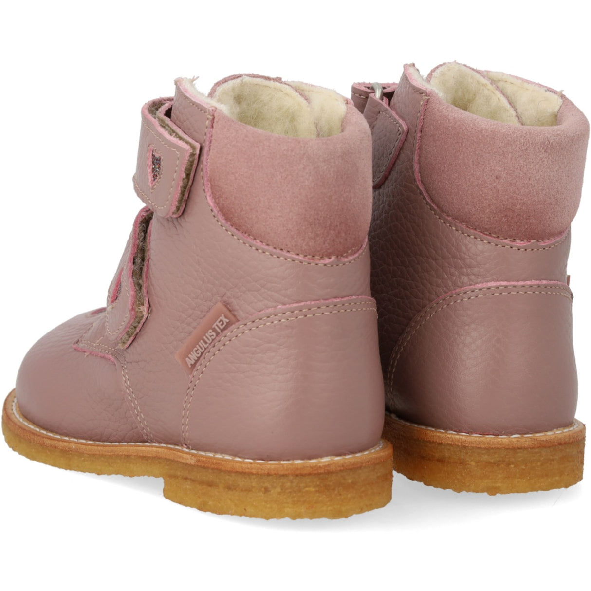 Angulus Faded Rose/Multi Glitter TEX Boot med glitrende glitterhjerter