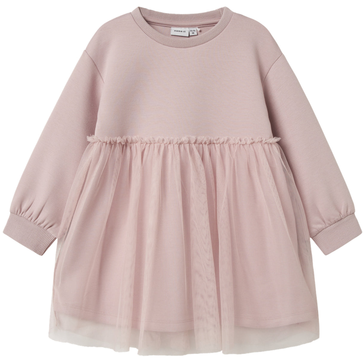 Name It Burnished Lilac Nmfkersti Sweat Kjole Unb