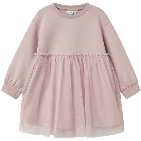 Name It Burnished Lilac Nmfkersti Sweat Kjole Unb