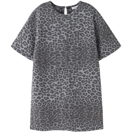Name It Night Owl Grey Leopard Nkfleo Twill Kjole 4002-Td T