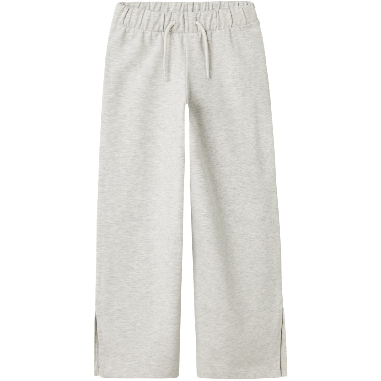 Name It Light Grey Melange Nkfkarrie Wide Sweat Bukser Unb