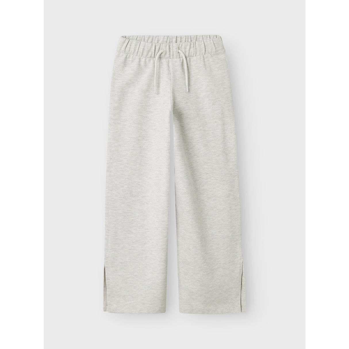 Name It Light Grey Melange Nkfkarrie Wide Sweat Bukser Unb