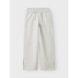 Name It Light Grey Melange Nkfkarrie Wide Sweat Bukser Unb
