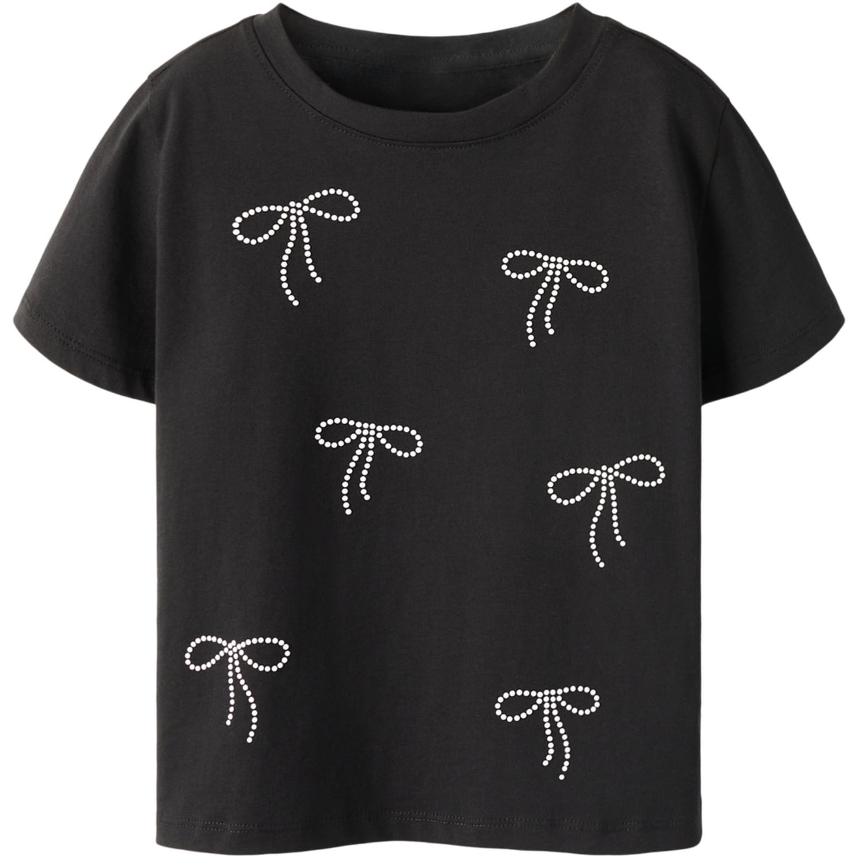 Name It Black Nkfluelle Ss Nreg Topp