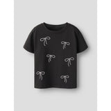 Name It Black Nkfluelle Ss Nreg Topp