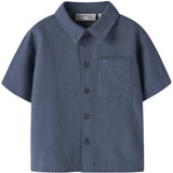 Name It Vintage Indigo Nmmfaher Ss Skjorte