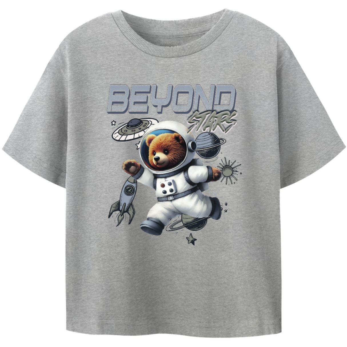 Name It Grey Melange Nmmdifus Ss Nreg Topp Box