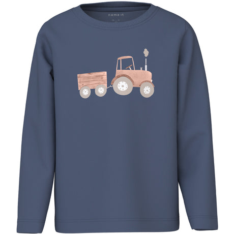 Name It Vintage Indigo Nmmfotroels Ls Nreg Topp
