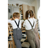 Silly Silas Black X White Checked Special Footless Strømpebukser