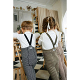 Silly Silas Black X White Checked Special Footless Strømpebukser