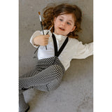 Silly Silas Black X White Checked Special Footed Strømpebukser