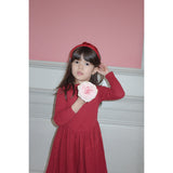 Konges Sløjd Red/Glitter Fløyel Bue Hairbrace