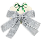 Konges Sløjd Silver Glitter Fløyel Dobbel Bue Hair Barrette