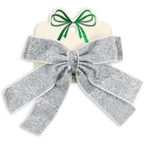 Konges Sløjd Silver Glitter Fløyel Dobbel Bue Hair Barrette