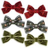Konges Sløjd Red/Green 6 Pakke Micki Bue Hair Clips