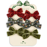 Konges Sløjd Red/Green 6 Pakke Micki Bue Hair Clips