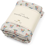 Konges Sløjd Verona Blues 3 Pakke Muslin Cloth Gots