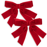 Konges Sløjd Barbados Cherry 2 Pakke Fløyel Dobbel Bue Hair Clips