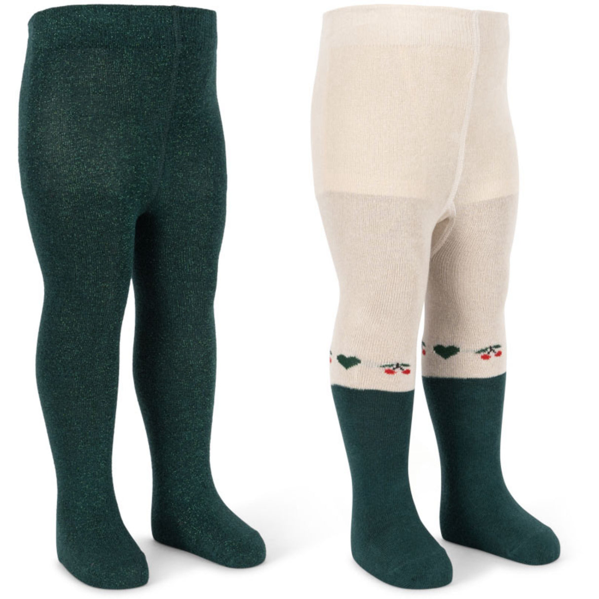 Konges Sløjd Cherry Mix 2 Pakke Lurex Strømpebukser