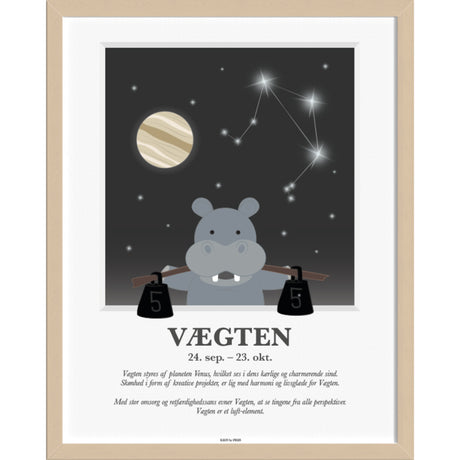 Kids by Friis A3 Plakat M. Stjernetegn, Vægten