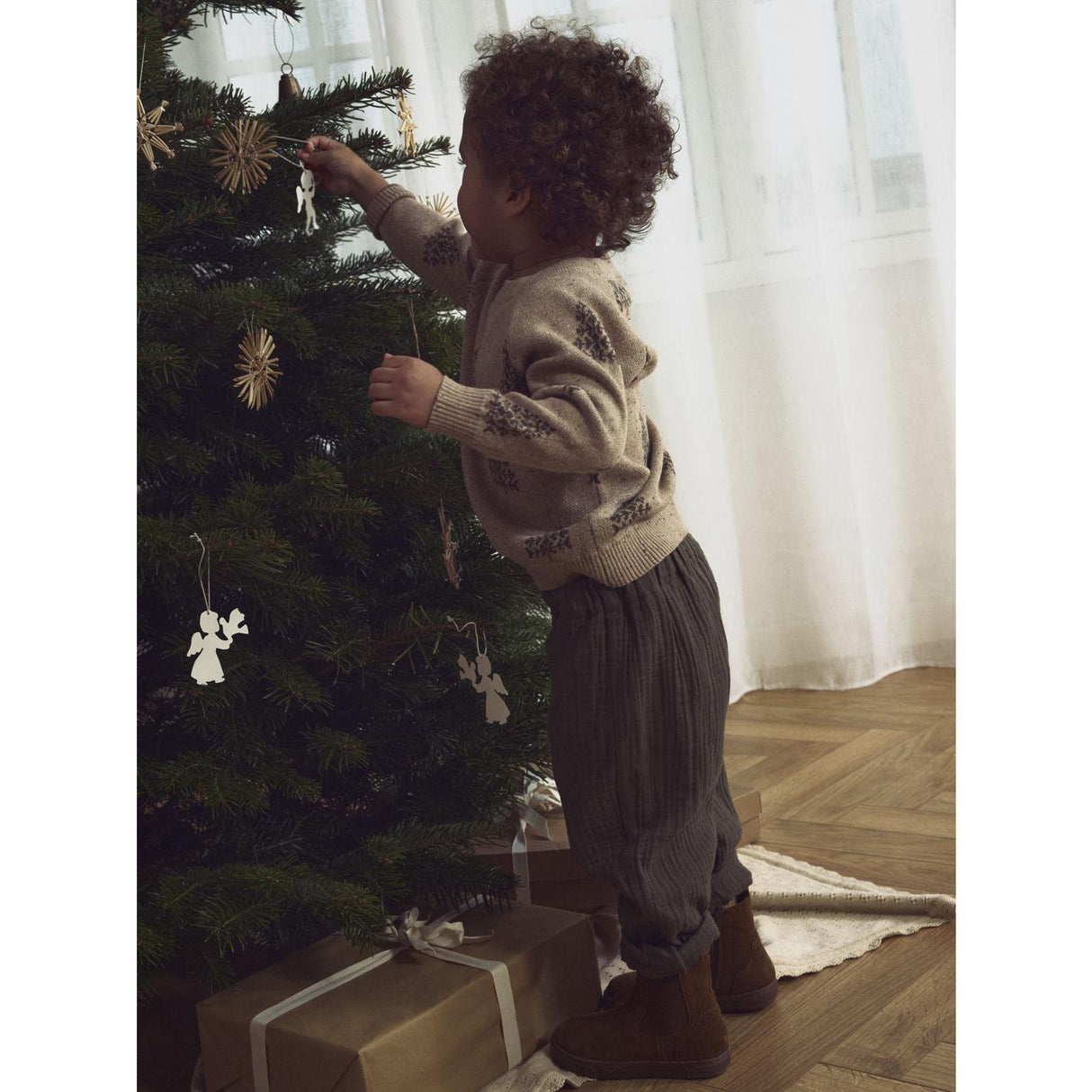 Lil'Atelier Oxford Tan Nmngalto Bob Ls Strikk Lil