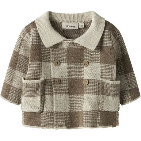 Lil'Atelier Sepia Tint Nbmrobo Ls Loose Strikk Card Lil