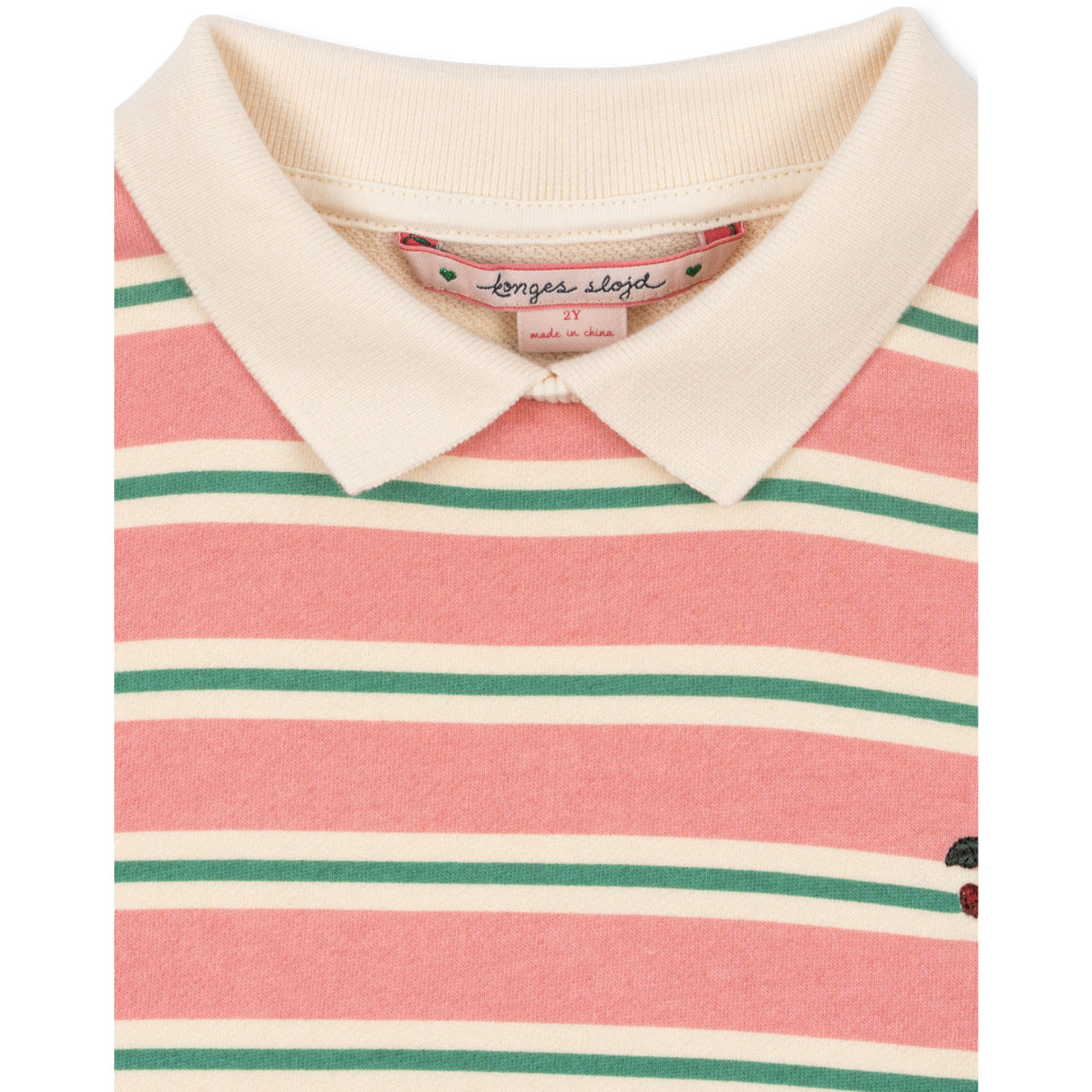 Konges Sløjd Blush Bound Stripe Spotty Ls Kjole Gots