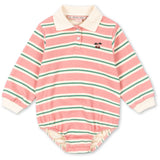 Konges Sløjd Blush Bound Stripe Spotty Ls Romper Gots