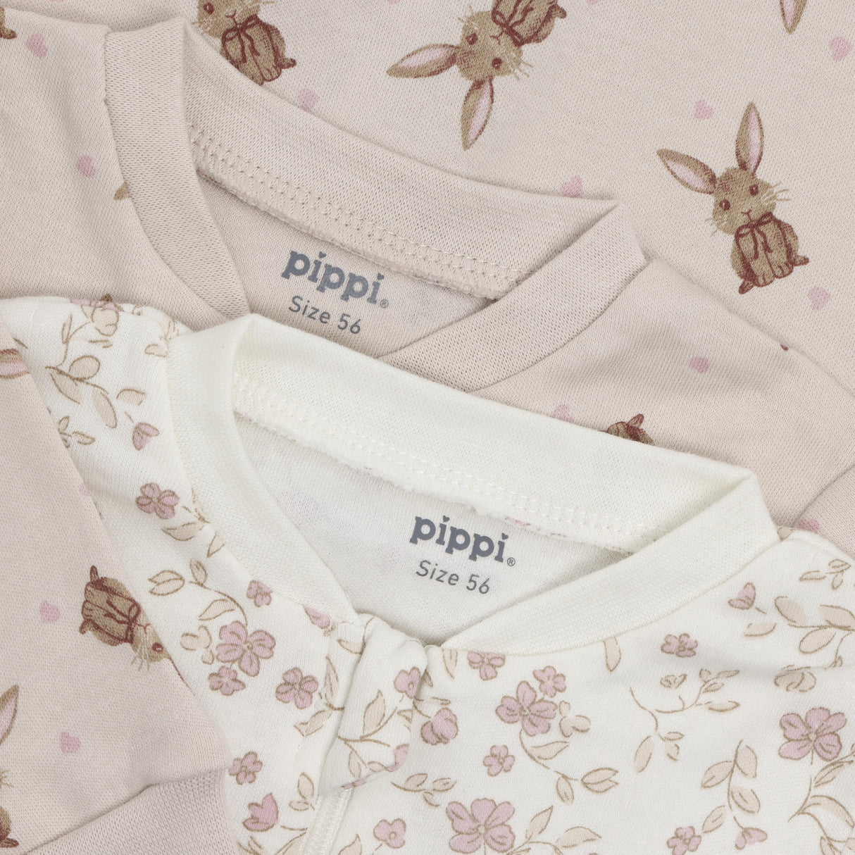 Pippi Violet Ice Natt Drakt -Zipper (2-Pack)