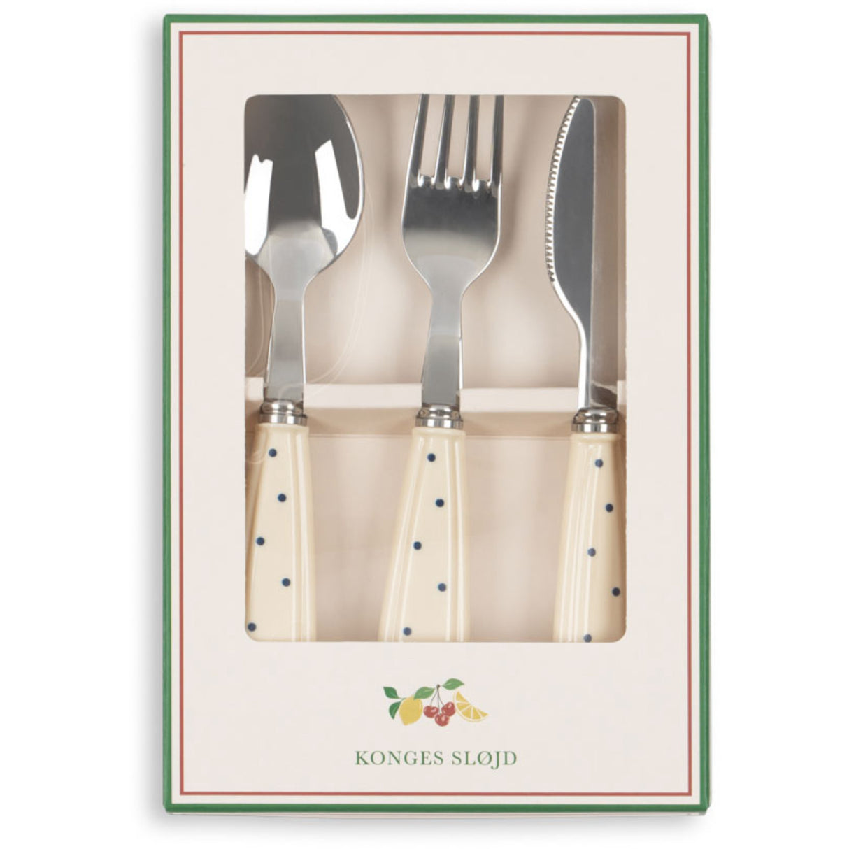 Konges Sløjd Navy Dot Bestikk Sett