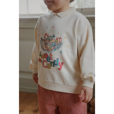 Konges Sløjd Antique White Spotty Ls Polo Gots