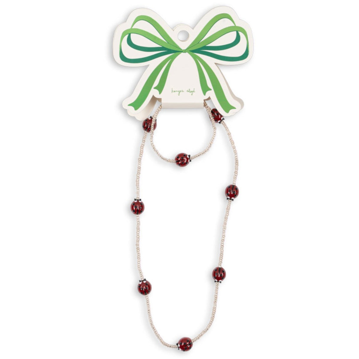 Konges Sløjd Ladybug Ladybug Necklace & Bracelet Sett