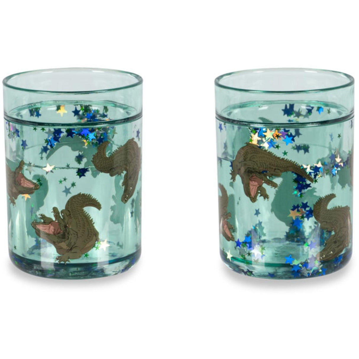 Konges Sløjd Crocodile 2 Pakke Glitter Cups