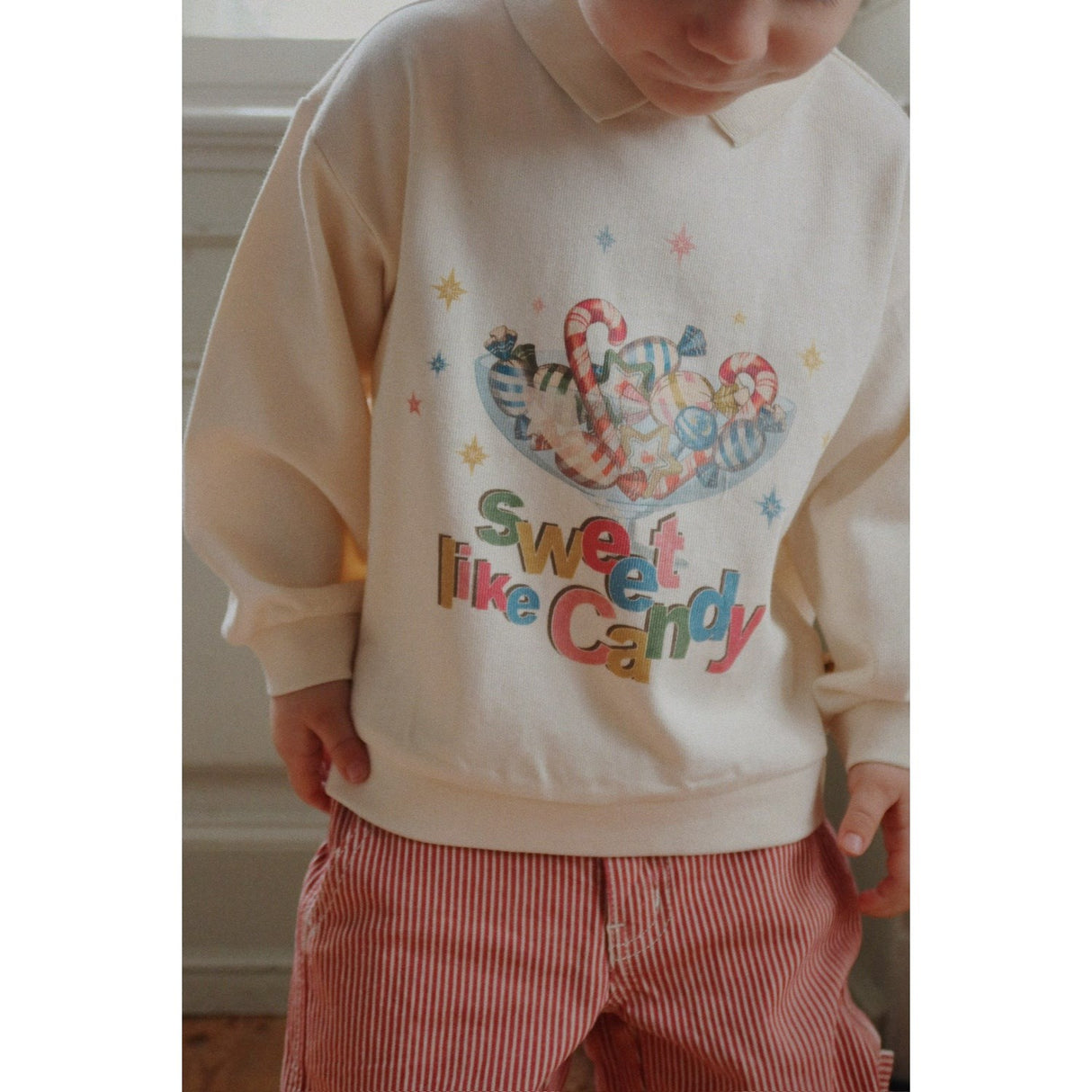 Konges Sløjd Antique White Spotty Ls Polo Gots