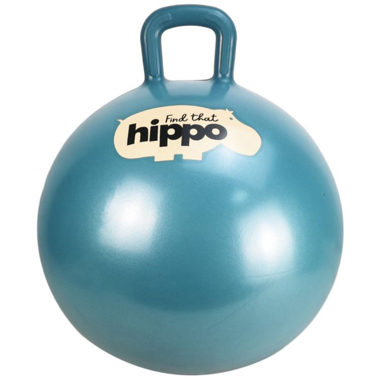 Find that Hippo Hoppebold - Farge Mørk Cyan, Str. 45 Cm