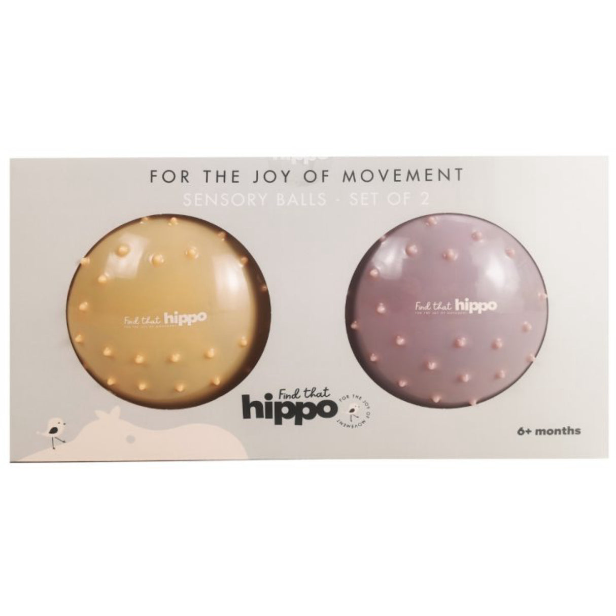 Find that Hippo Sanse-Bolde - Sett Med 2 Stk., Farver Buff & Rosy Brown